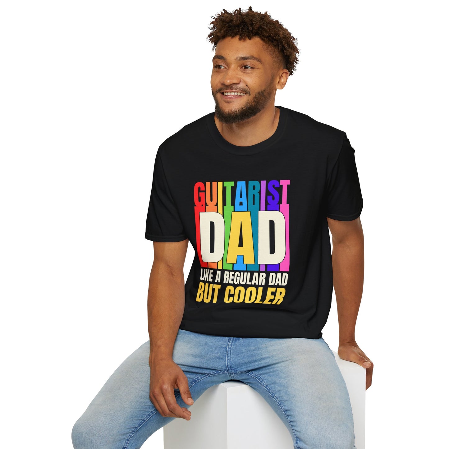 Guitar Dad T-Shirt — "Guitar Dad, Like A Regular Dad But Cooler"