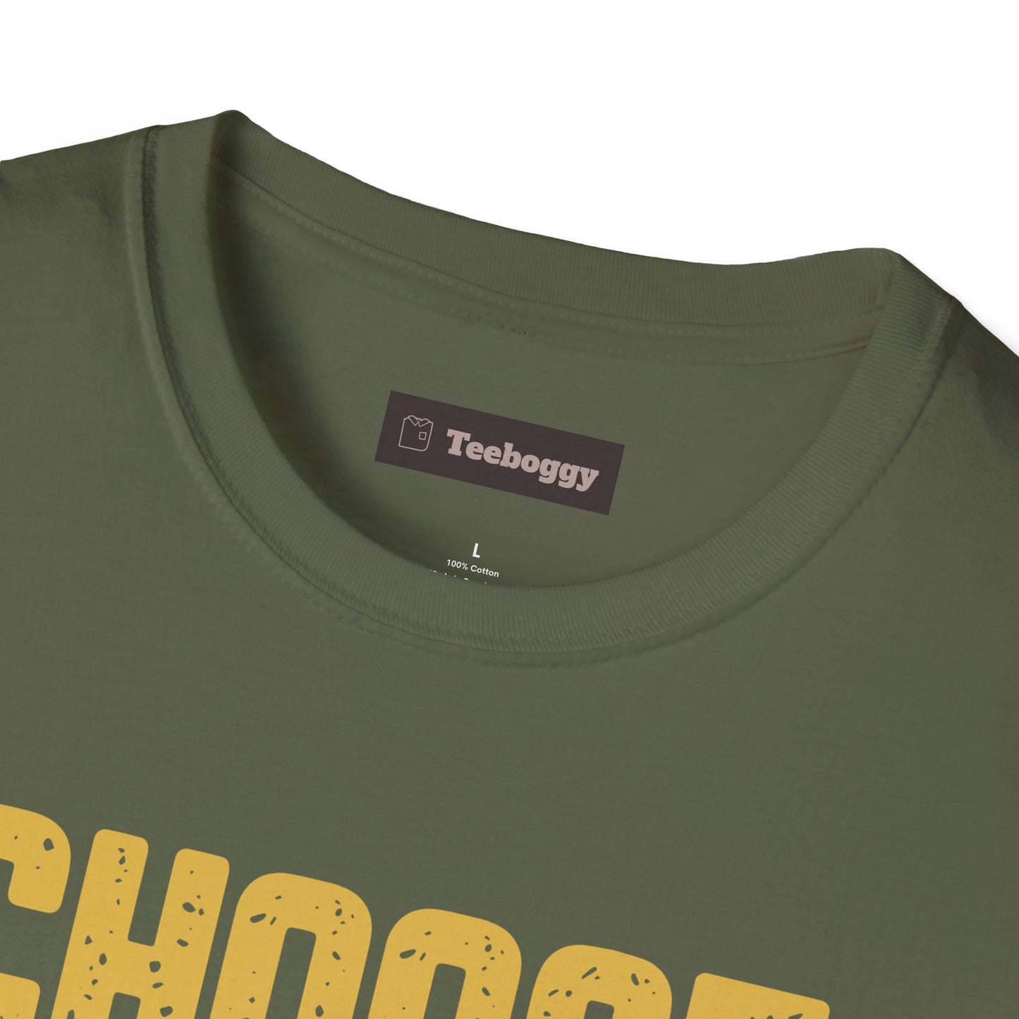 Guitar T-Shirt with 'Choose Your Weapon' Slogan