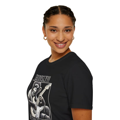 Chimpanzee Guitar T-Shirt — "Seriously!!! You Think This Is Me?"