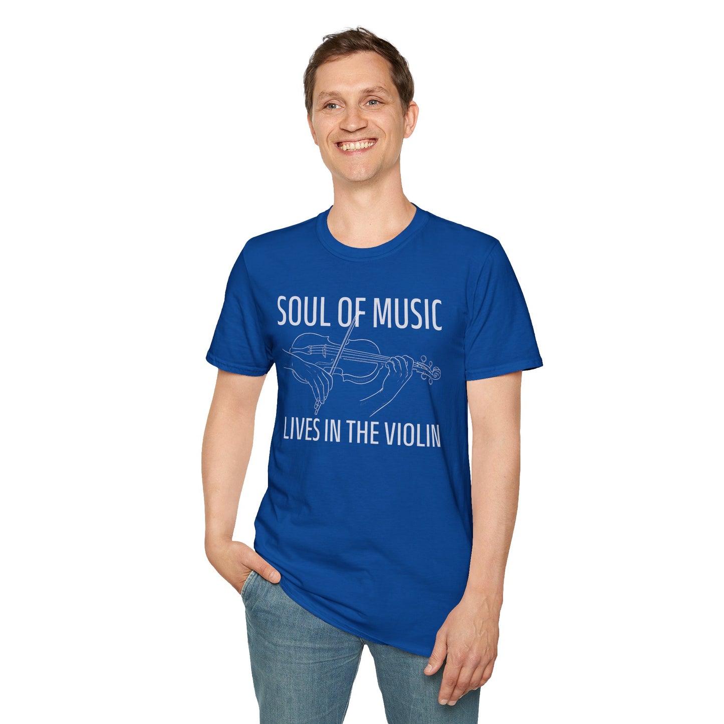 Violin T-Shirt - Soul of Music, Lives in the Violin