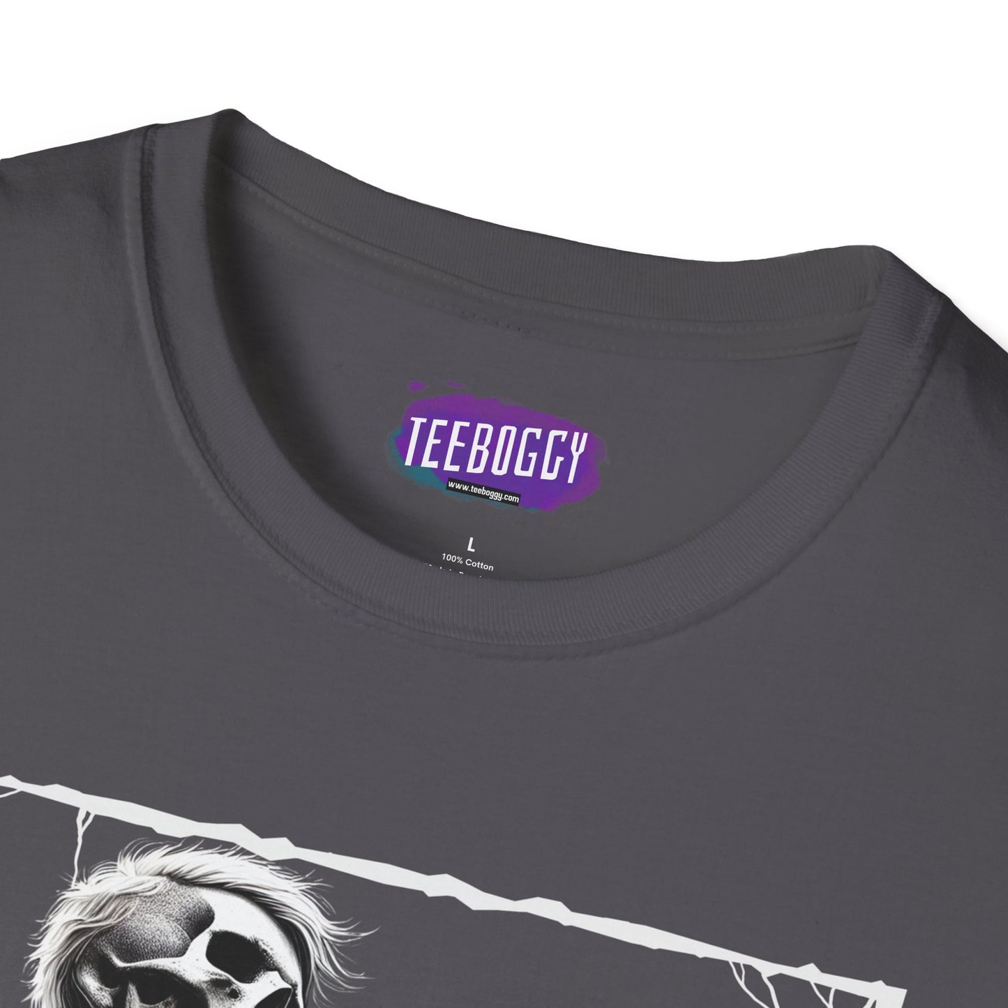 Guitar Metal T-Shirt - Skeleton Rocking Out