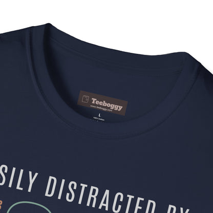 Easily Distracted By Guitars T-Shirt — Guitar Design for Guitar Lovers
