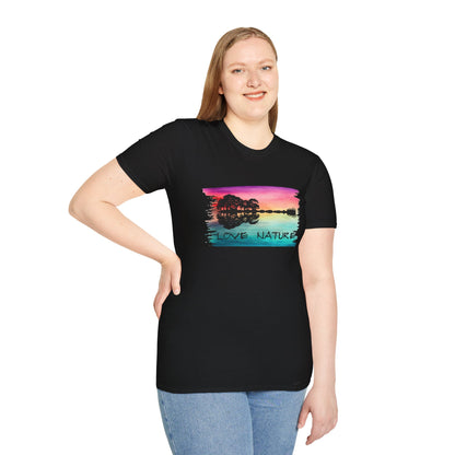 Love Nature Guitar T-Shirt