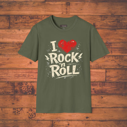 I Love Rock n Roll T-Shirt — Design for Music Lovers
