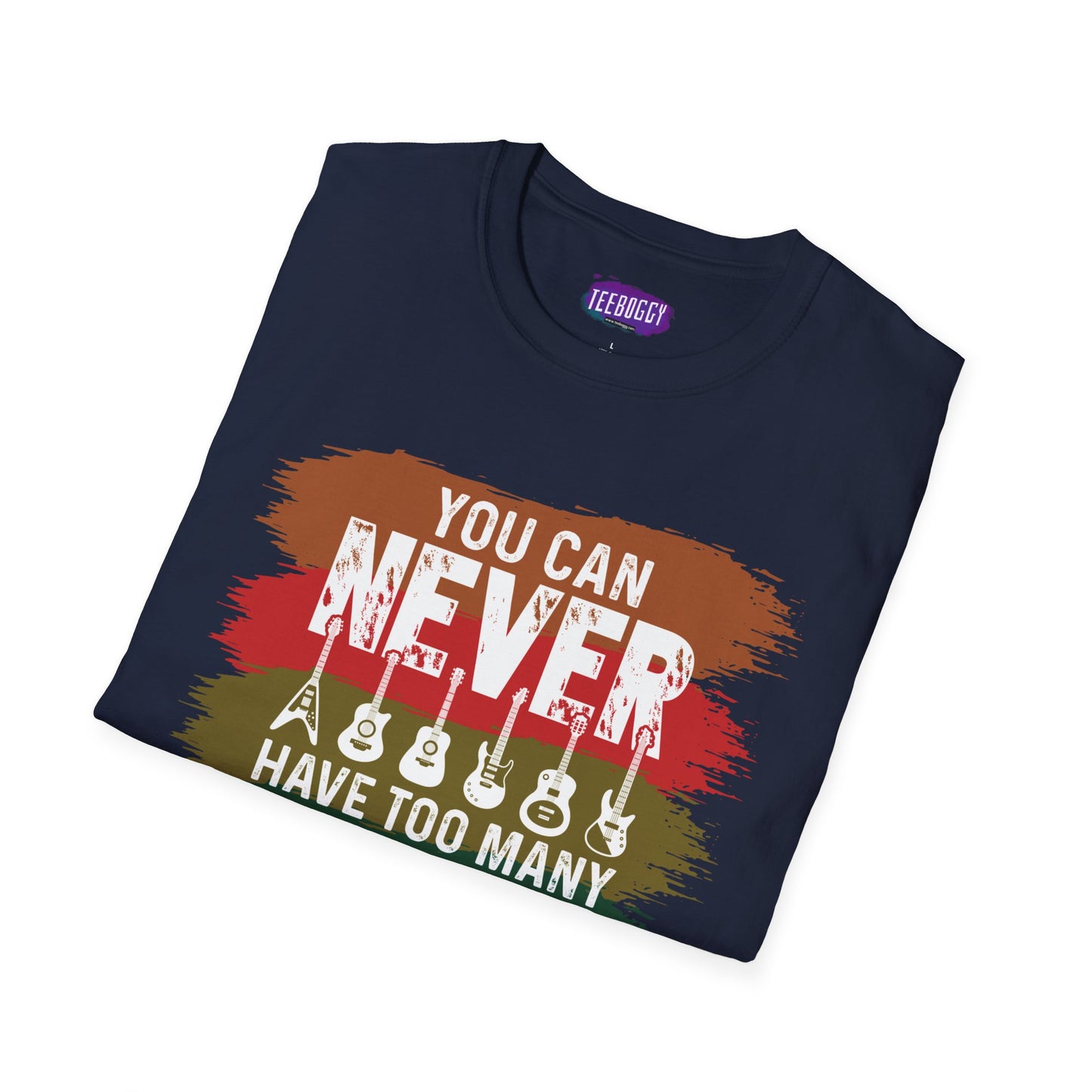 Guitar Statement T-Shirt - Grunge Colorful Slogan