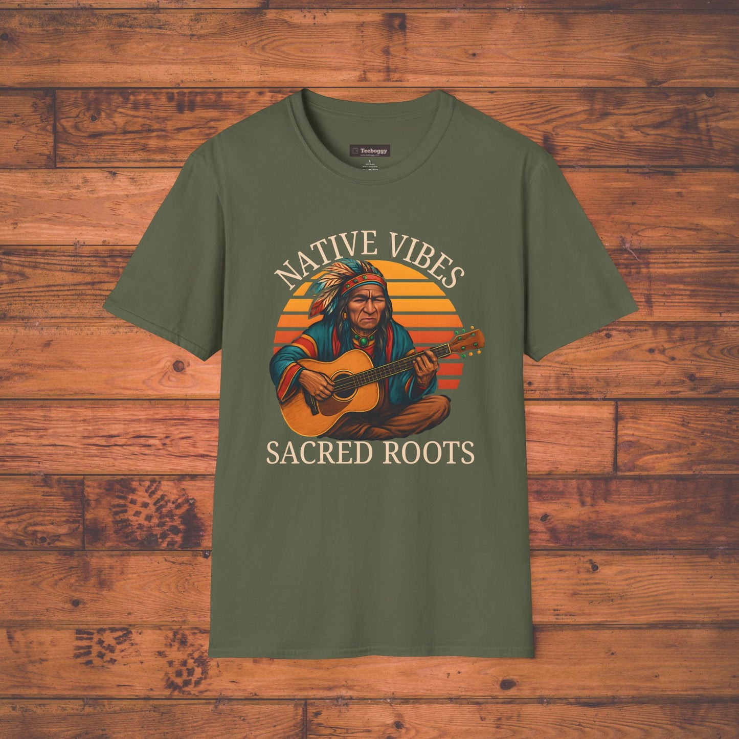 Native Vibes, Sacred Roots T-Shirt — Native American Guitar Tribute