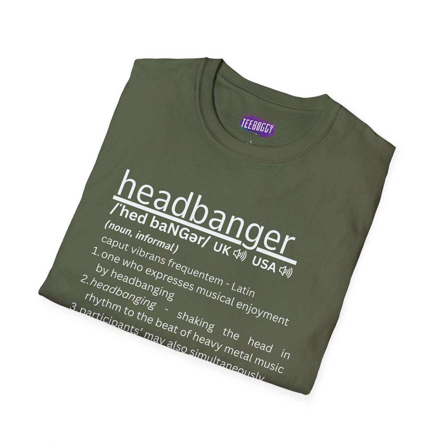 Headbanger T-Shirt - Dictionary Definition Fun Tee