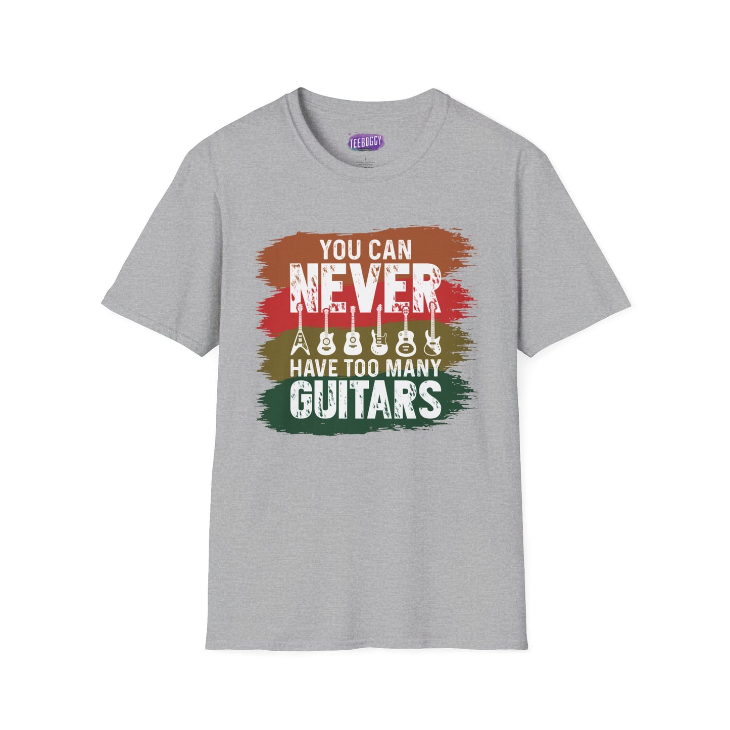 Guitar Statement T-Shirt - Grunge Colorful Slogan