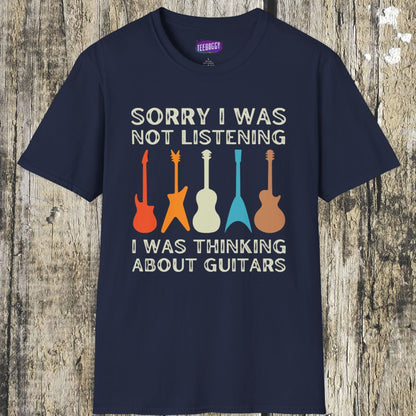 Guitar Types Unisex T-Shirt - Funny Guitarist Shirt