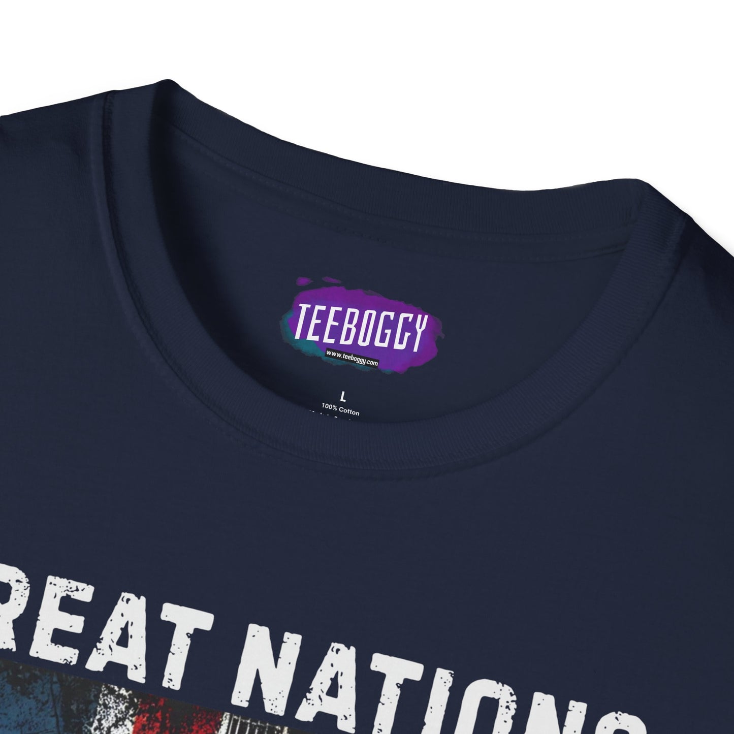 Graphic T-Shirt - UK & USA Flags - Great Nations Make Great Music