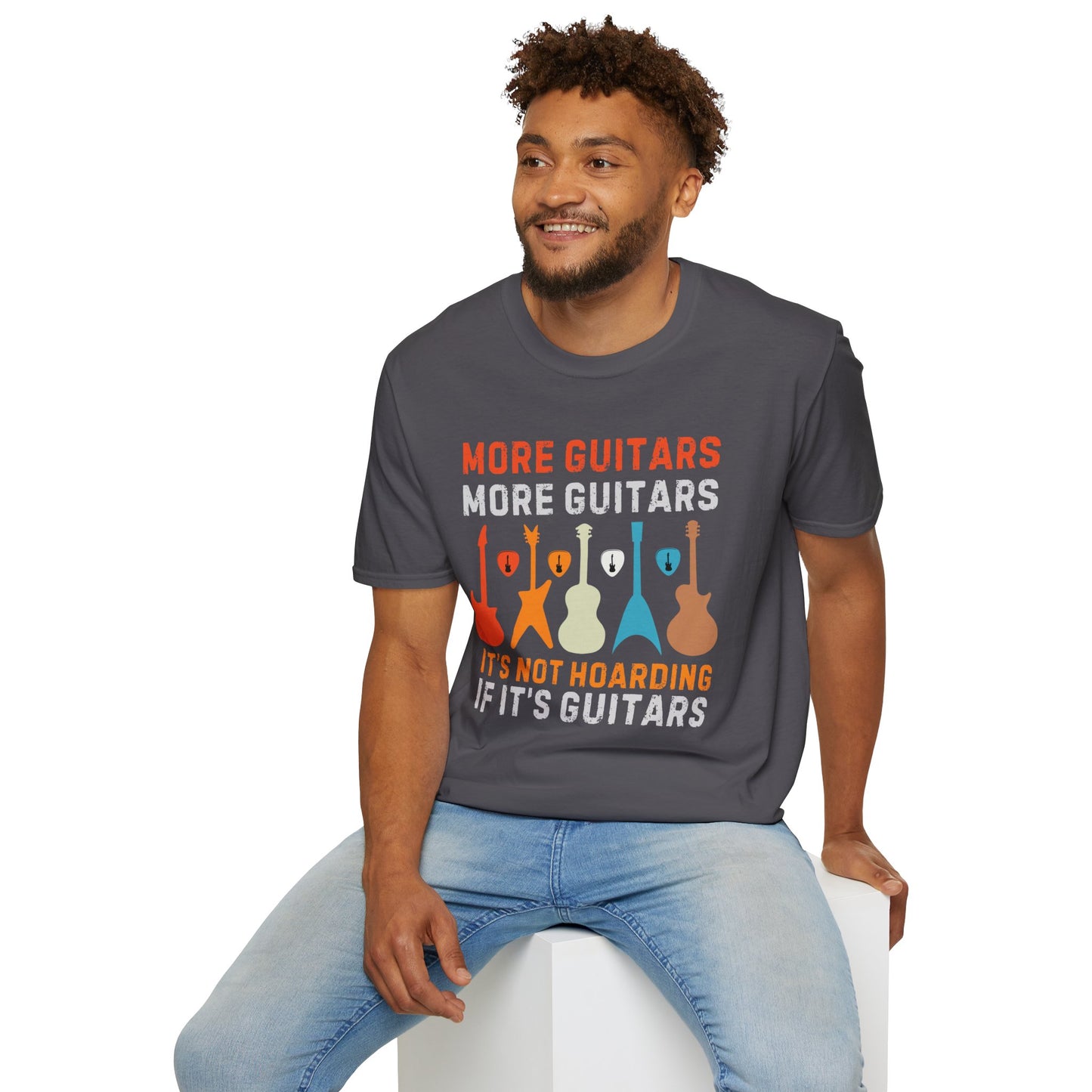 Guitar Quote T-Shirt, More Guitars More Guitars
