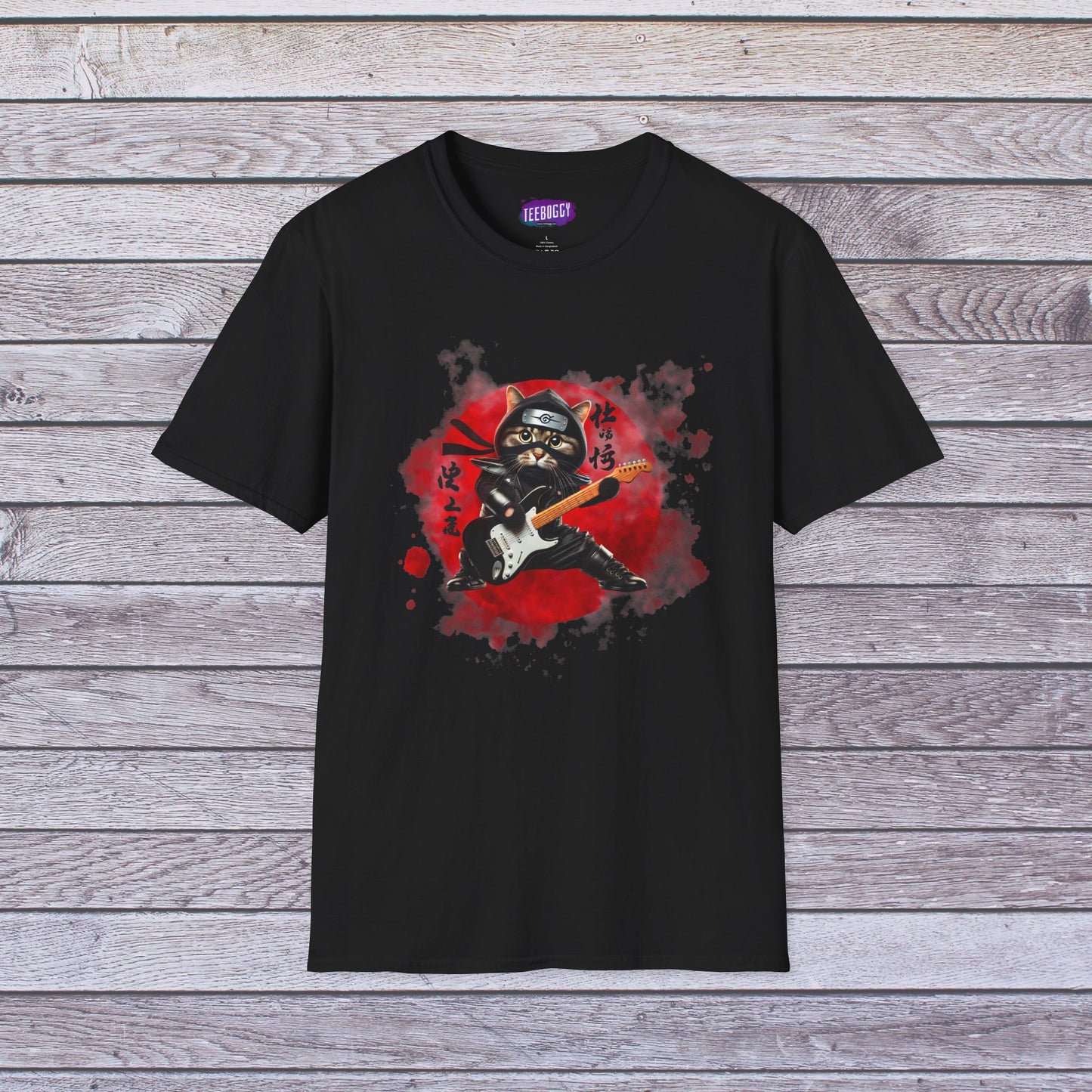 Ninja Cat Guitarist Tee