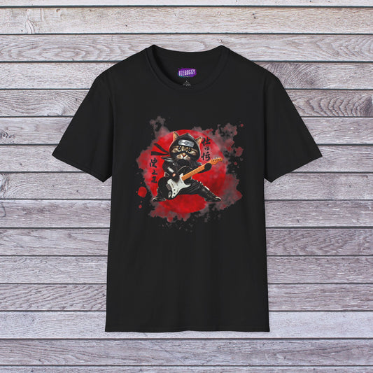 Ninja Cat Guitarist Tee