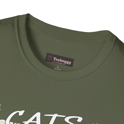 Rocker Cat T-Shirt - Cats Rock My World - R U Feline The Music