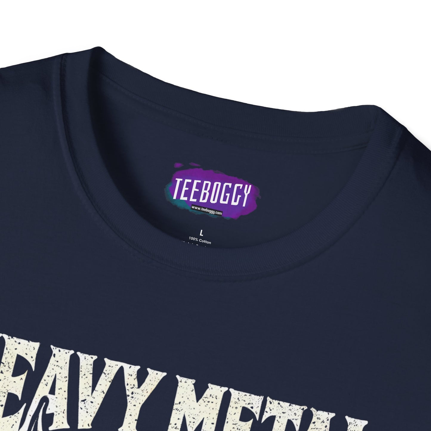 Heavy Metal T-Shirt with Devil's Horns & Thunder Bolt Design