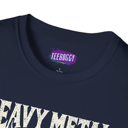 Heavy Metal T-Shirt with Devil's Horns & Thunder Bolt Design