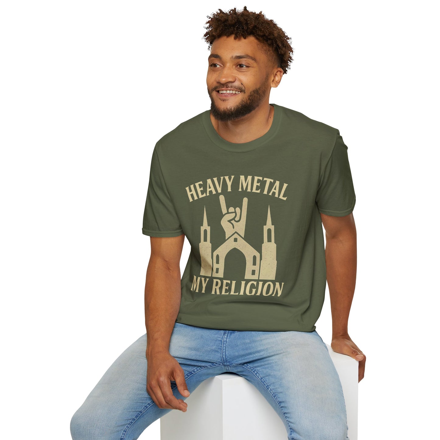Heavy Metal Church Unisex T-Shirt - Heavy Metal, My Religion