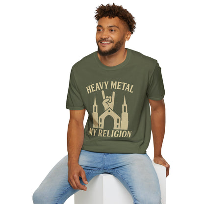 Heavy Metal Church Unisex T-Shirt - Heavy Metal, My Religion