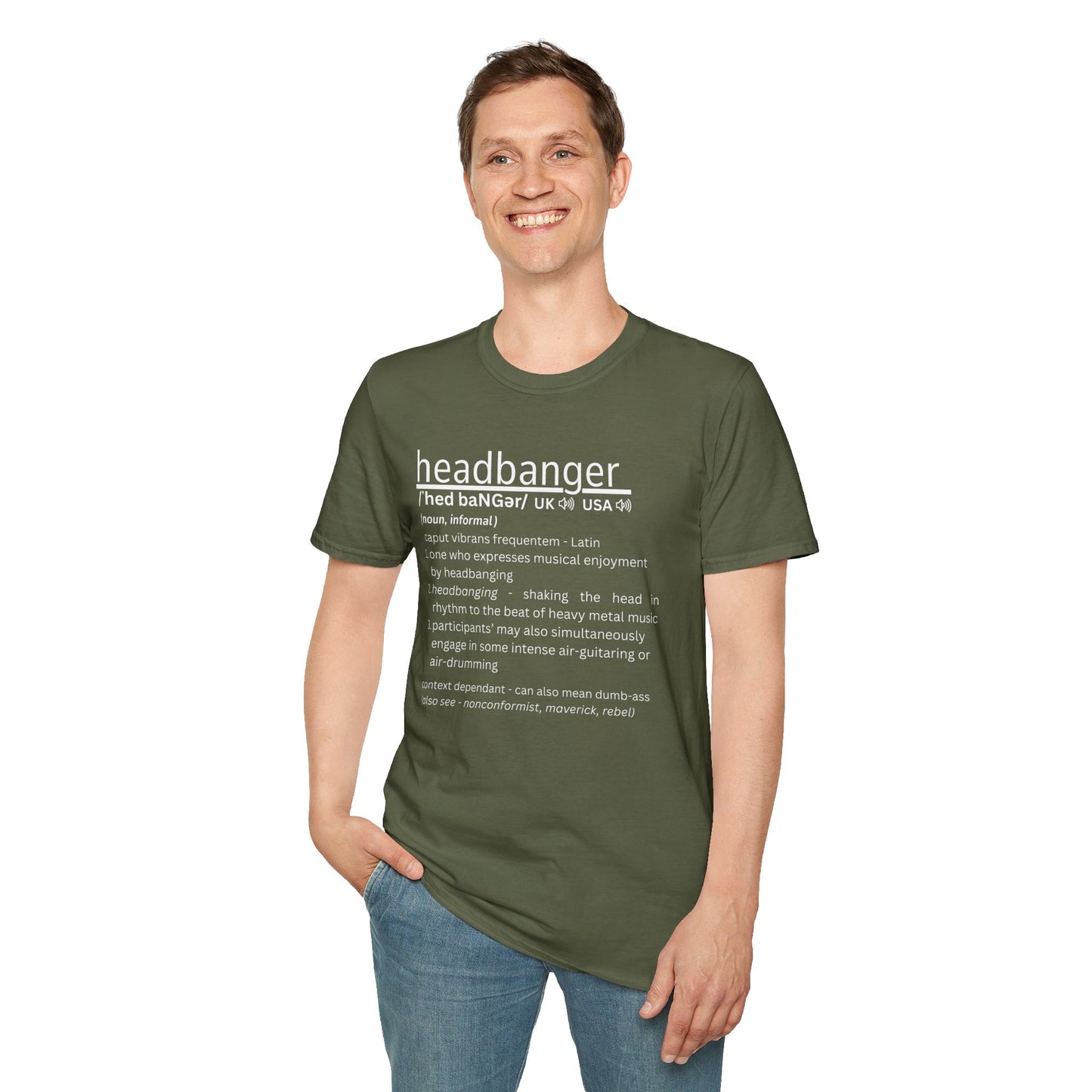 Headbanger Definition T-Shirt — Funny Heavy Metal Tee
