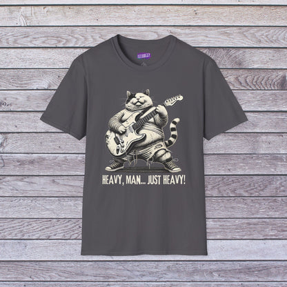 Cat Guitar Unisex T-Shirt - Heavy, Man... Just Heavy!
