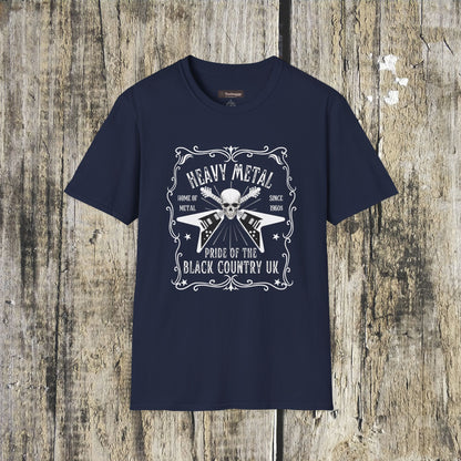 Black Country, Whisky Label Style Heavy Metal T-Shirt