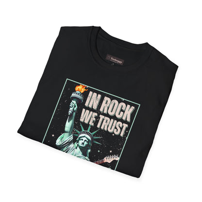 In Rock We Trust - Statue of Liberty T-Shirt