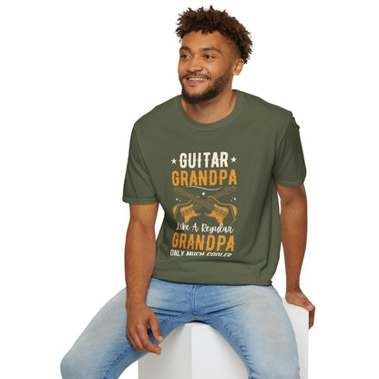 Guitar Grandpa, Like A regular Grandpa Only Much Cooler, T-Shirt.