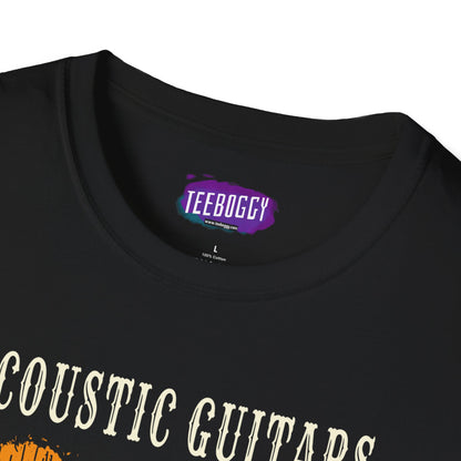 Funny Acoustic Guitars T-Shirt - Not Just For Oldies