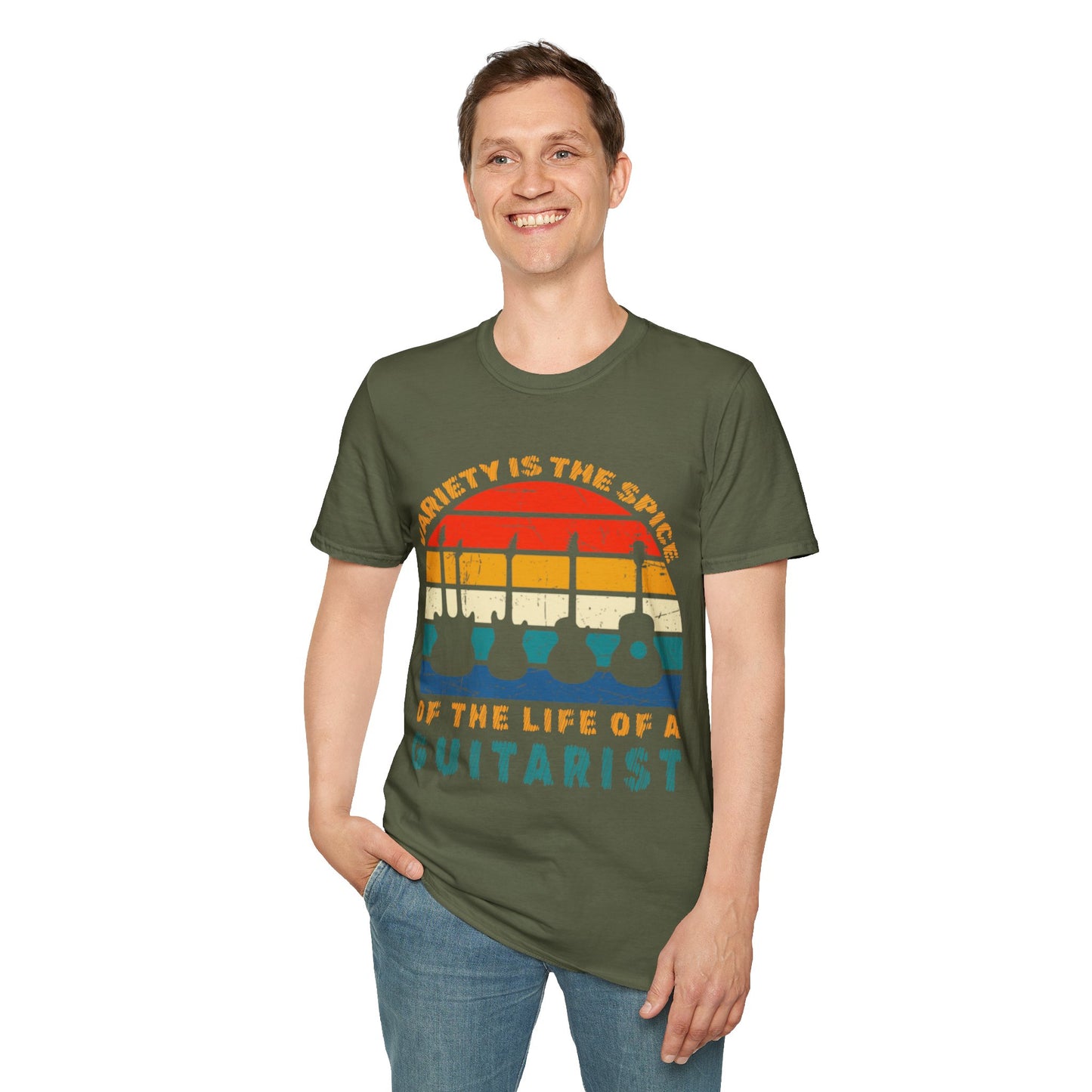 Guitarist Graphic Tee - Variety is the Spice of Life Unisex Softstyle T-Shirt