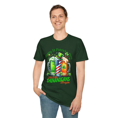 St Patrick's Day T-Shirt - Patriotic Irish American Shenanigans