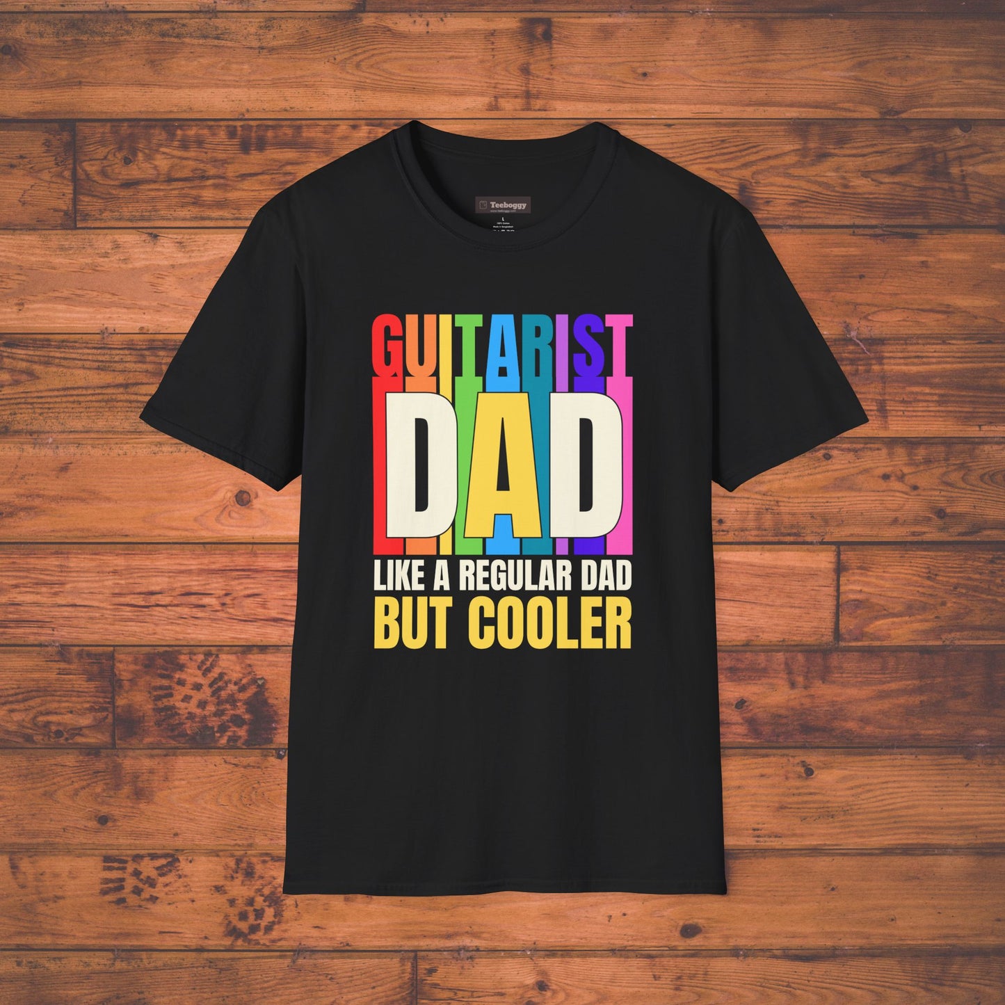 Guitar Dad T-Shirt — "Guitar Dad, Like A Regular Dad But Cooler"