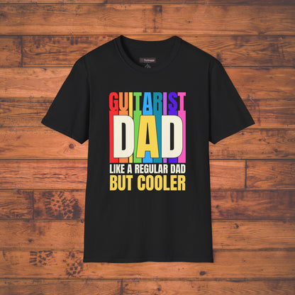Guitar Dad T-Shirt — "Guitar Dad, Like A Regular Dad But Cooler"