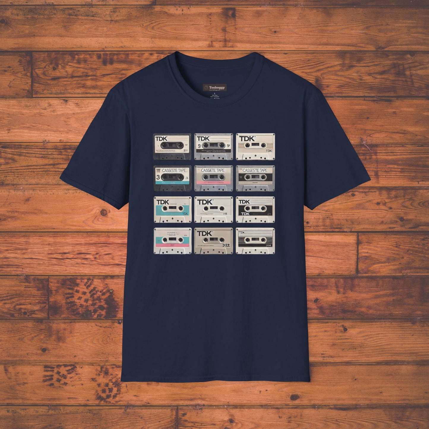 Cassette Tape Nostalgia T-Shirt — Vintage Audio Mix Design