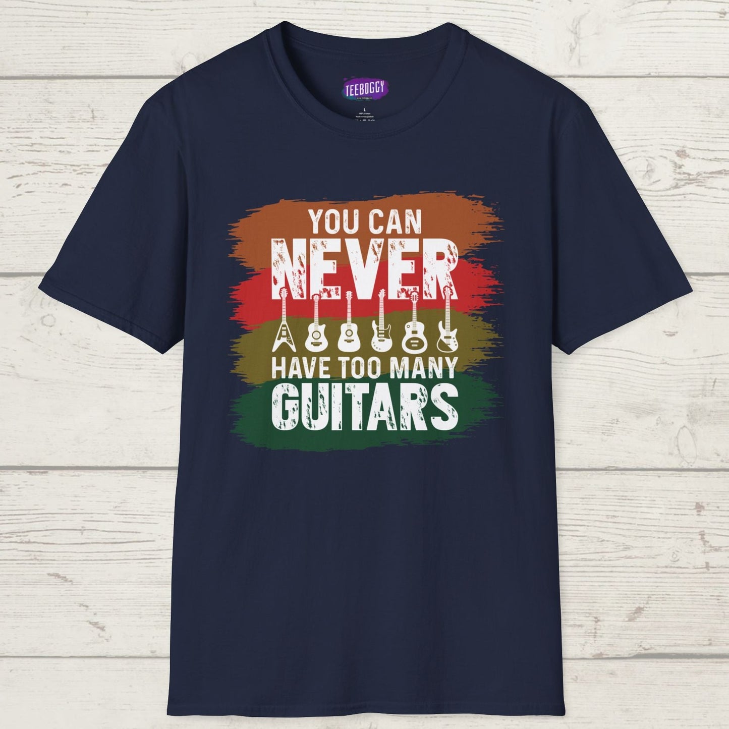 Guitar Statement T-Shirt - Grunge Colorful Slogan