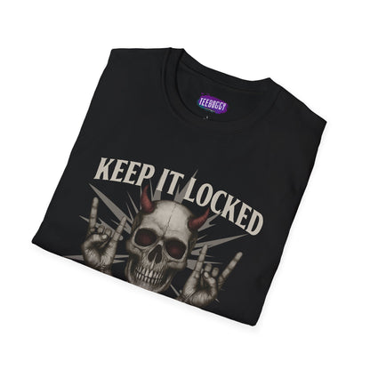 Skull Heavy Metal T-Shirt - Keep it Locked
