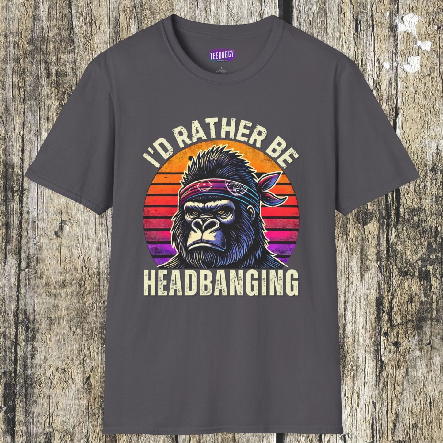 Graphic T-Shirt for Music Lovers - I'd Rather Be Headbanging