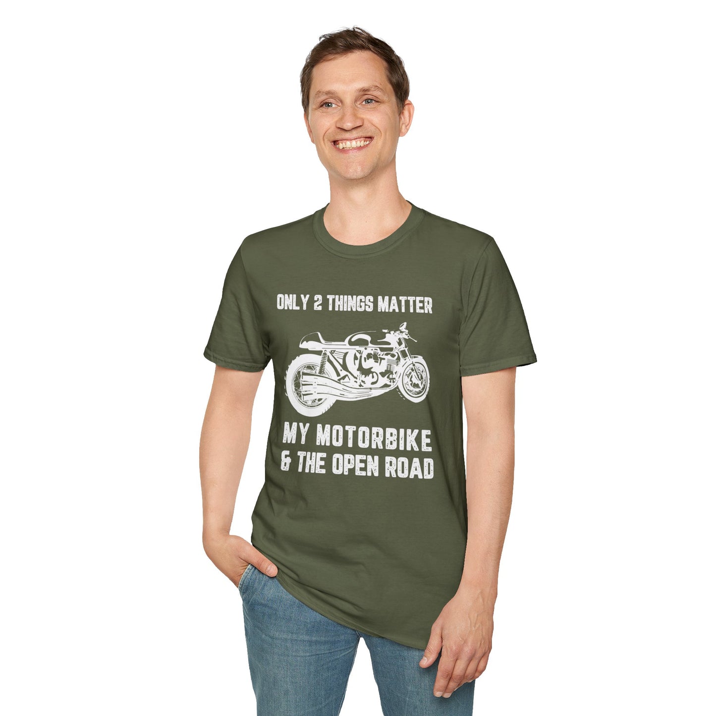 Motorbike Enthusiast T-Shirt - Only 2 Things Matter Design