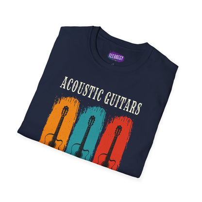Funny Acoustic Guitars T-Shirt - Not Just For Oldies