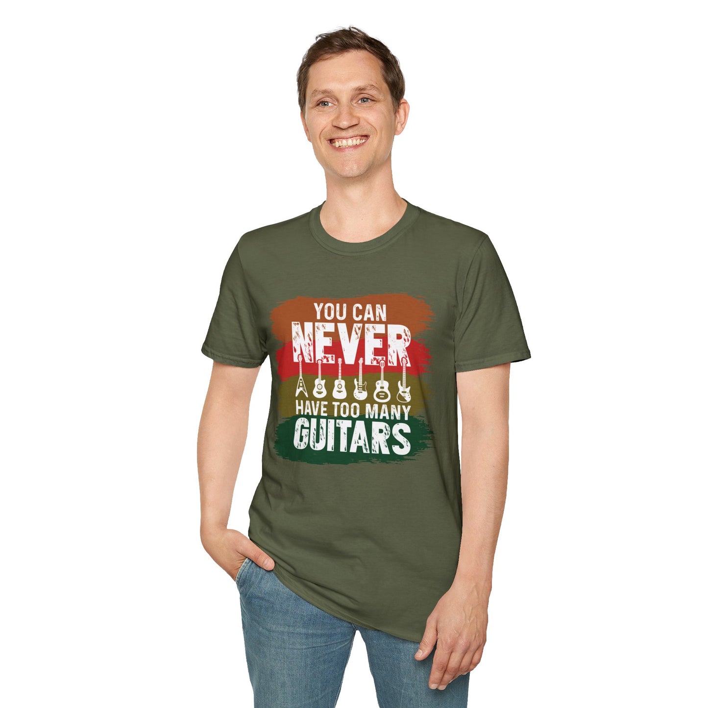 Guitar Statement T-Shirt - Grunge Colorful Slogan
