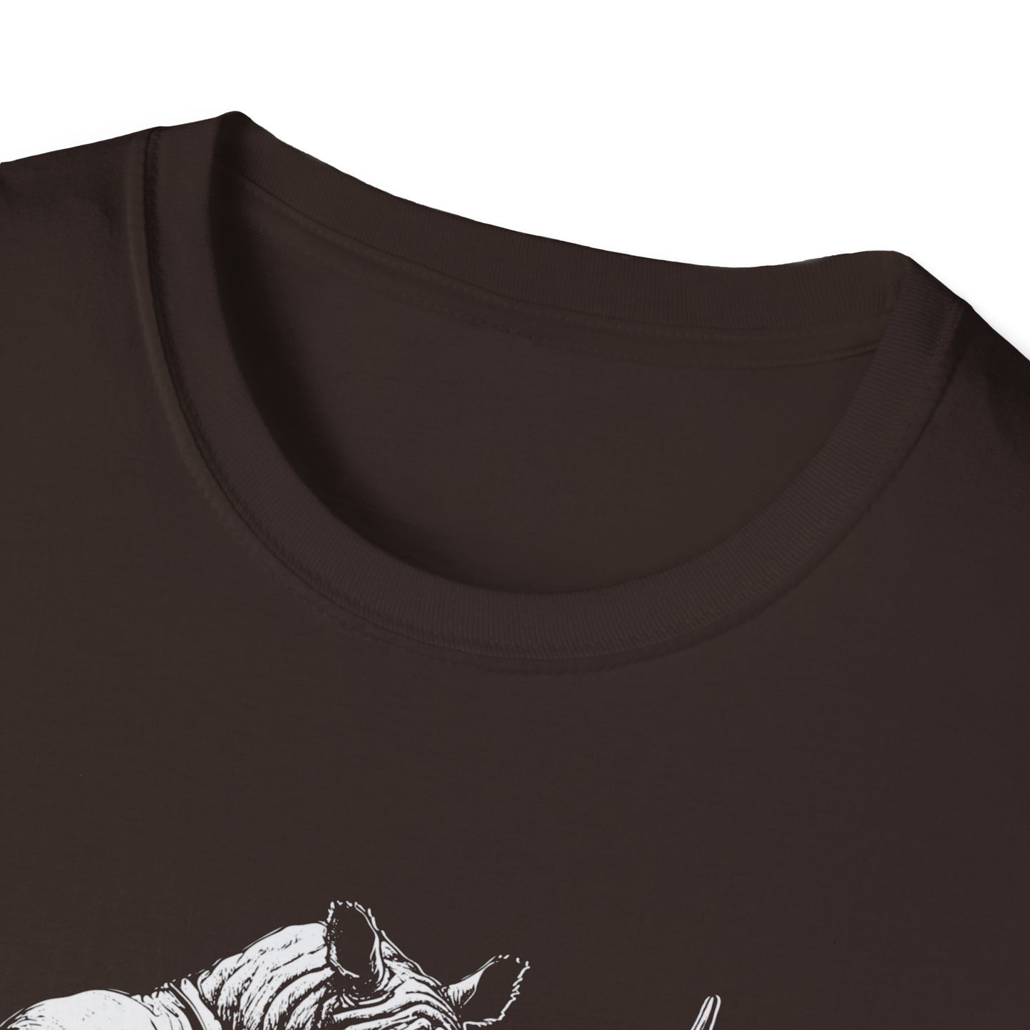 Heavy Bass Addiction T-Shirt — Rhino Playing Bass for Bassists & Music Lovers