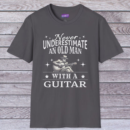 Old Man Guitarist T-Shirt