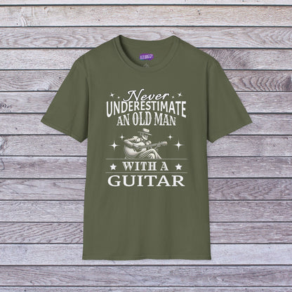 Old Man Guitarist T-Shirt