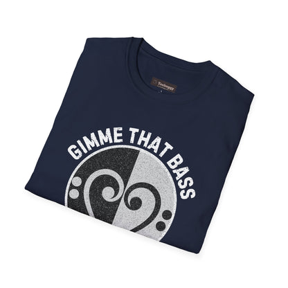 Bass Clef Heart Unisex T-Shirt - Feel the Bass, Love the Groove