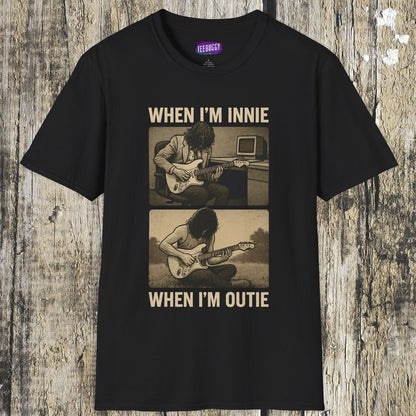 Severance Guitarist, Innie & Outie T-Shirt