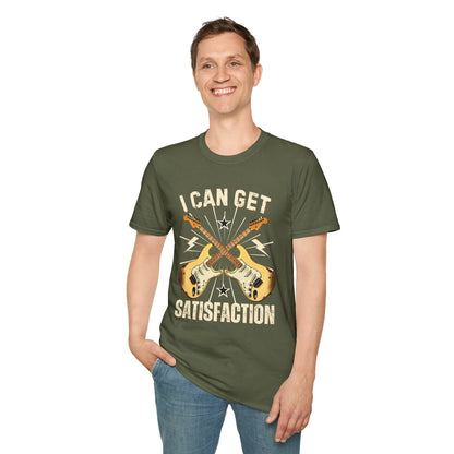 I Can Get Satisfaction T-Shirt — Stratocaster Guitar Rock Tee