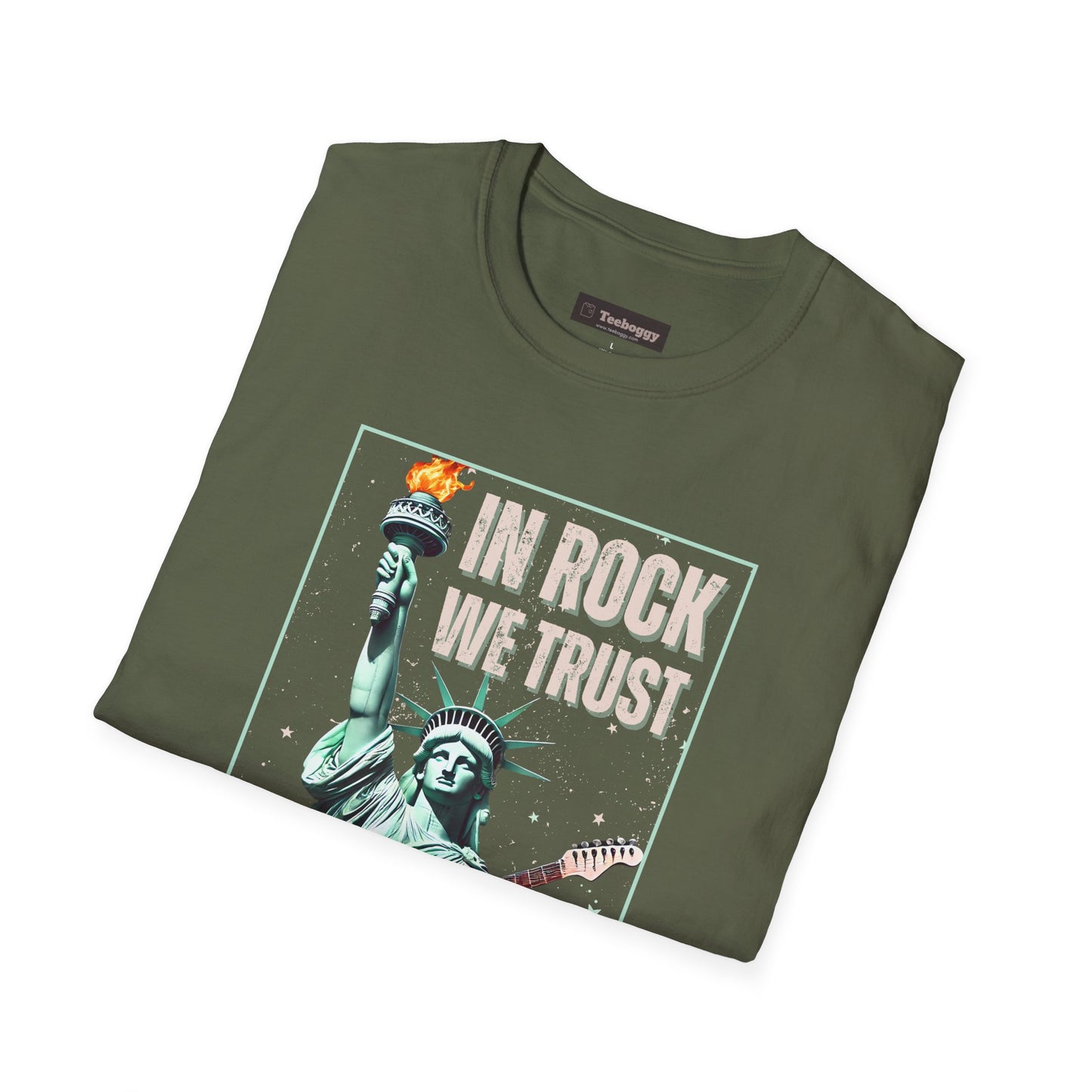 In Rock We Trust - Statue of Liberty T-Shirt