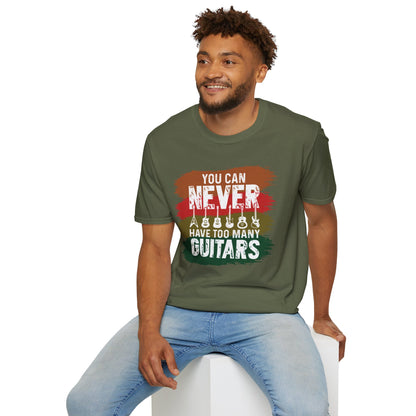 Guitar Statement T-Shirt - Grunge Colorful Slogan