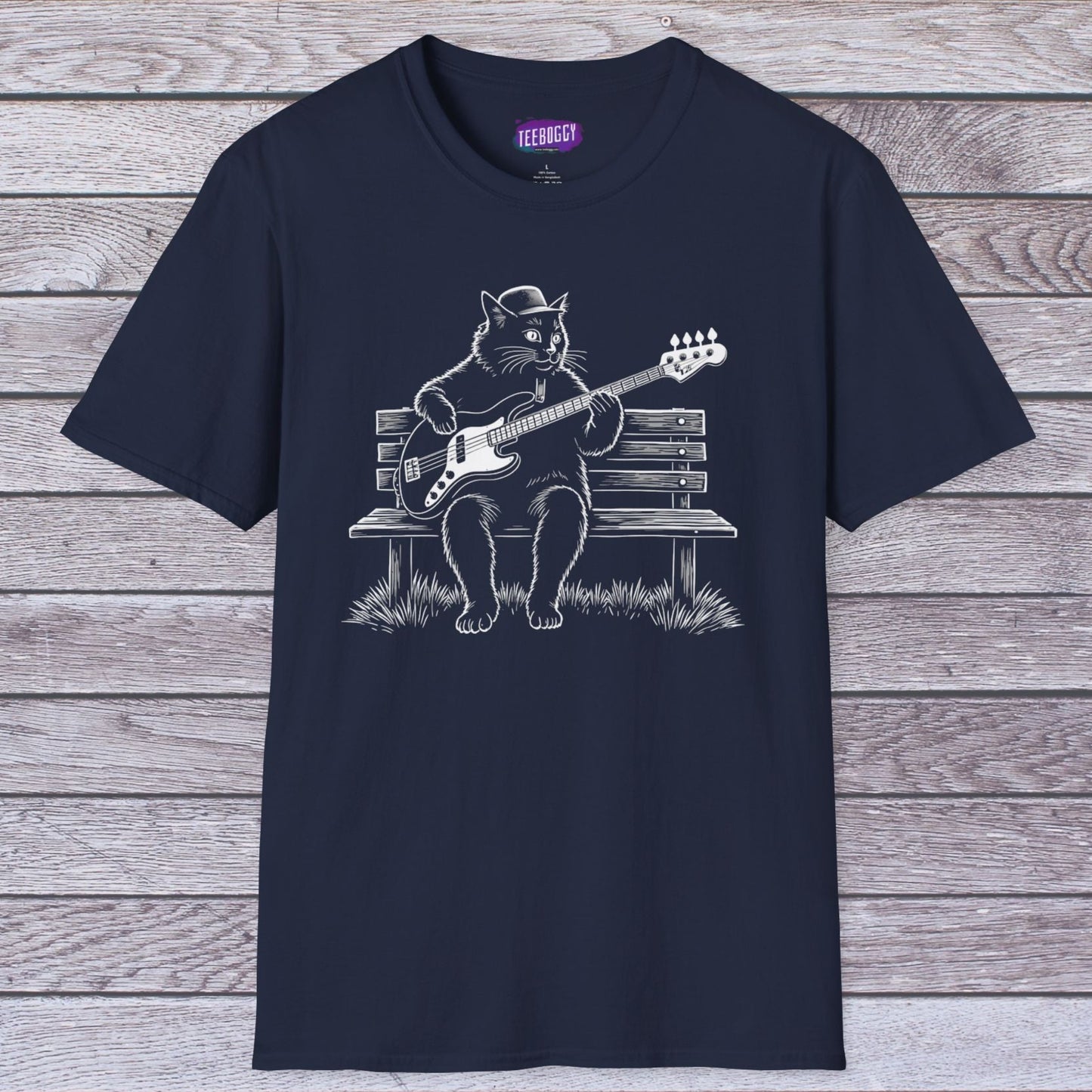 Cat Bass Guitar T-Shirt
