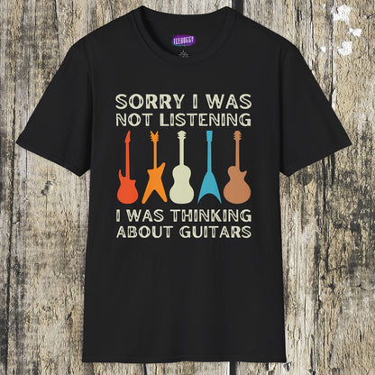 Guitar Types Unisex T-Shirt - Funny Guitarist Shirt