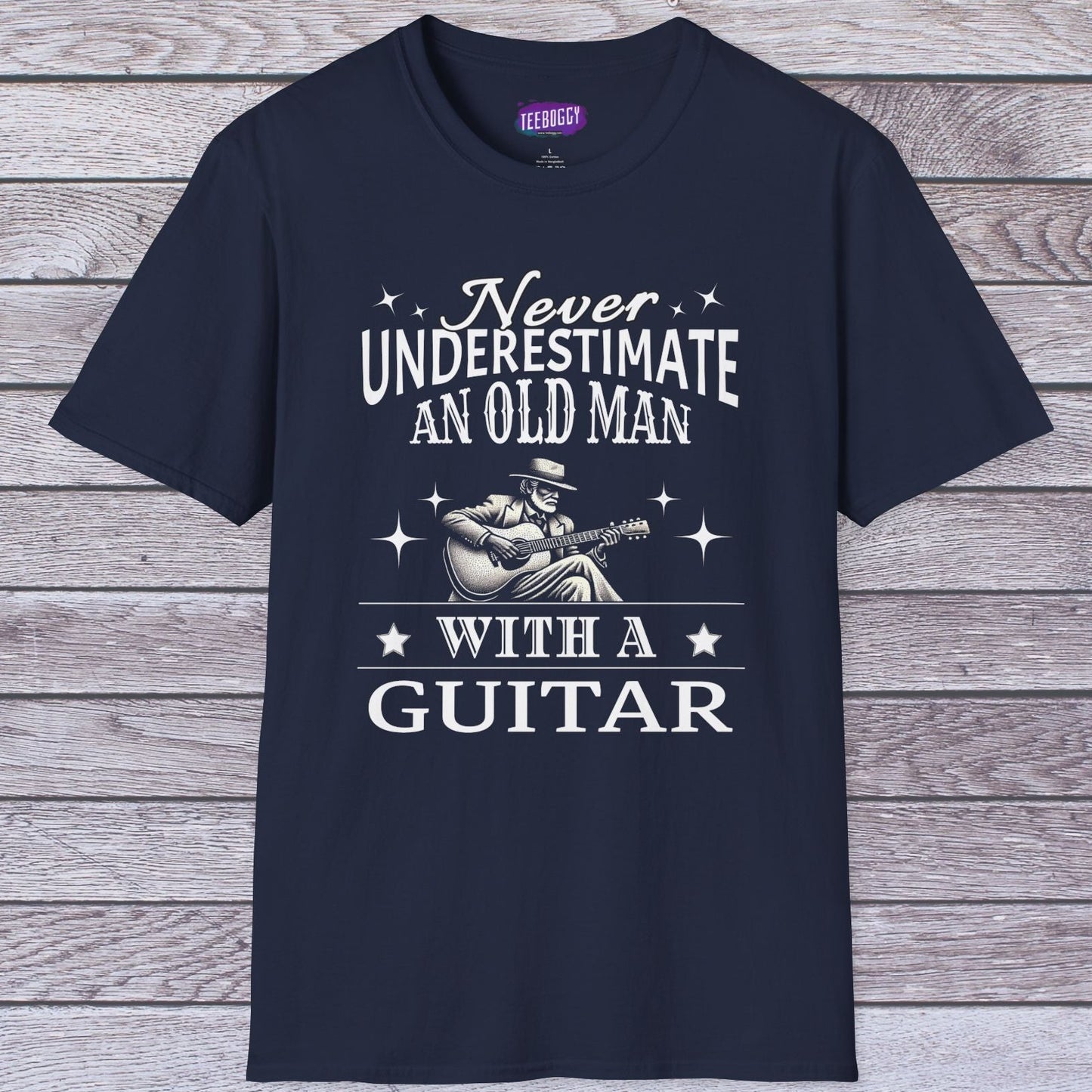 Old Man Guitarist T-Shirt